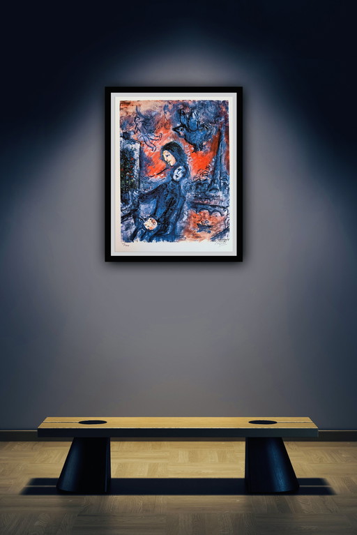 Marc Chagall: Signierte Lithographie, nummeriert 120/300.