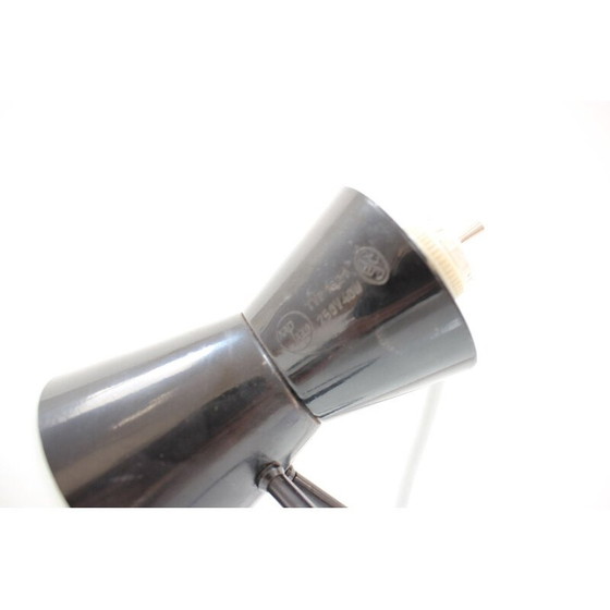 Image 1 of Vintage Glas-Metall-Tischlampe von Napako, Tschechoslowakei 1970