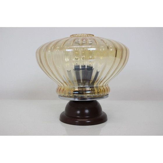 Image 1 of Tischlampe aus Glas, Tschechoslowakei 1970