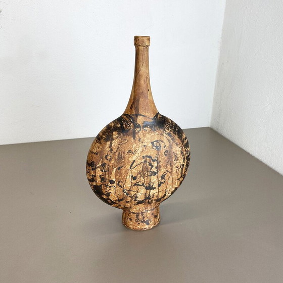 Image 1 of Vase aus Steingut von Gerhard Liebenthron, Deutschland 1970er Jahre