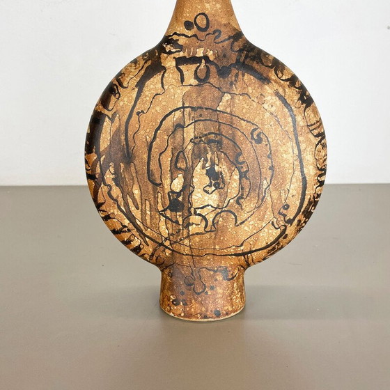 Image 1 of Vase aus Steingut von Gerhard Liebenthron, Deutschland 1970er Jahre