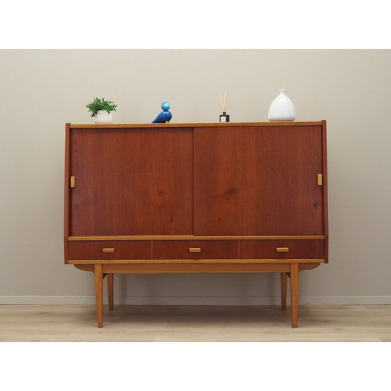Image 1 of Vintage Teakholz Highboard, Dänemark 1960er Jahre