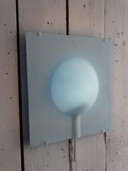 Ikea Stämming Wandleuchte blau.