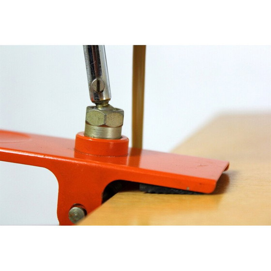 Image 1 of Orangefarbene Metall-Lampe für Napako, 1970