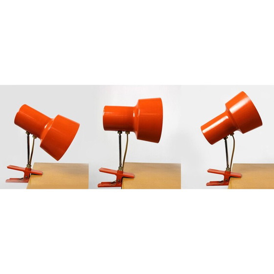 Image 1 of Orangefarbene Metall-Lampe für Napako, 1970