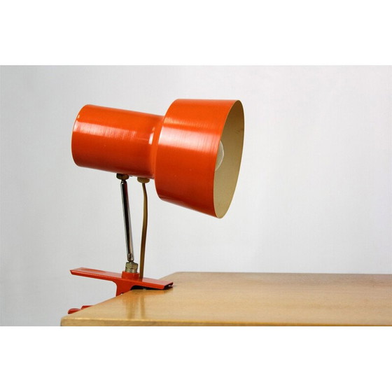 Image 1 of Orangefarbene Metall-Lampe für Napako, 1970