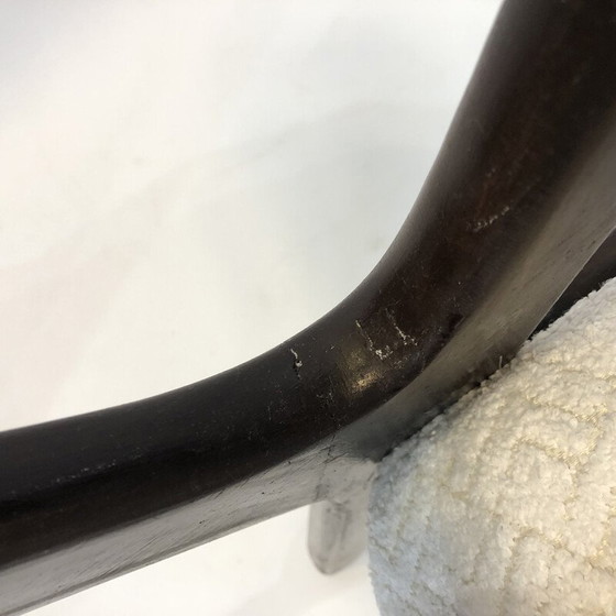 Image 1 of Vintage-Sessel aus Holz und Dedar-Stoff, 1950er Jahre