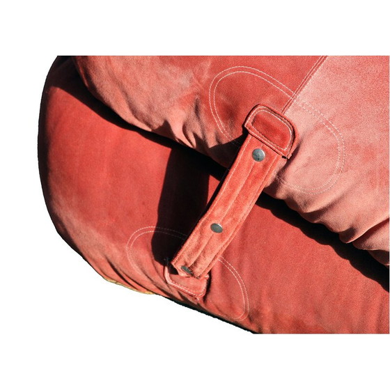 Image 1 of Vintage Anfibio 3-Sitzer-Sofa in Samtstoff von Alessandro Becchi für Giovannetti, Italien 1971