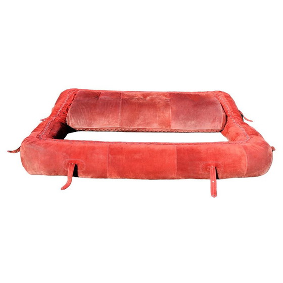 Image 1 of Vintage Anfibio 3-Sitzer-Sofa in Samtstoff von Alessandro Becchi für Giovannetti, Italien 1971