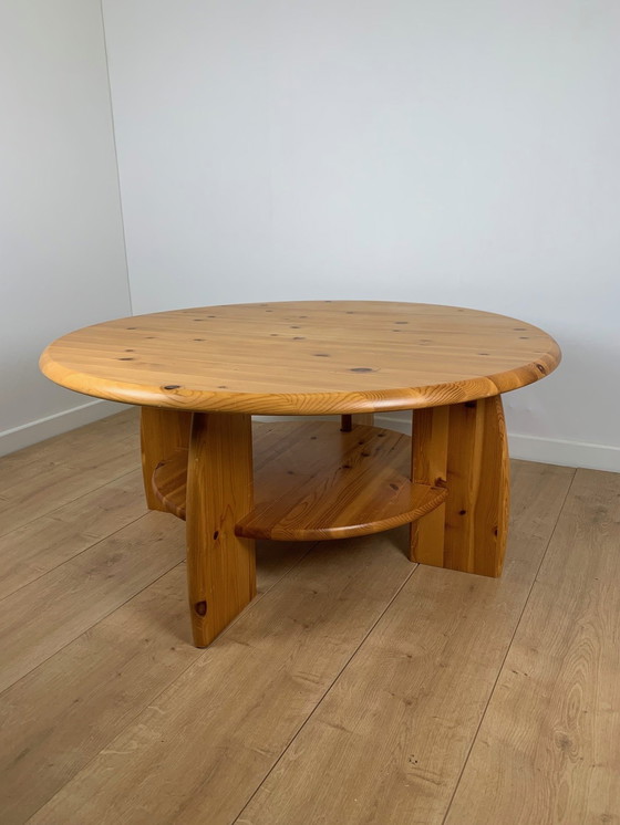 Image 1 of Modernistischer Couchtisch aus Kiefer 1980/90