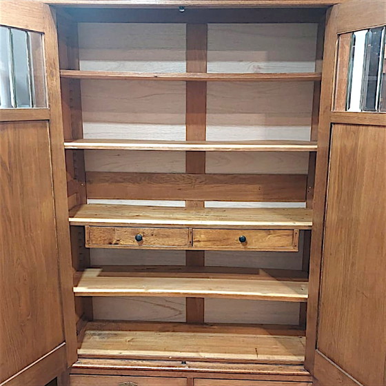 Image 1 of Antiker Art Deco Kleiderschrank Garderobe Wäscheschrank