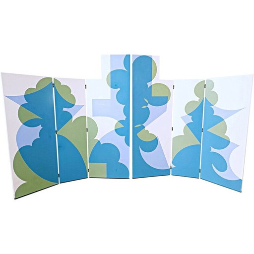 Altmodischer Paravent Modell "Balla" von Giacomo Balla für Simon Gavina, 1970