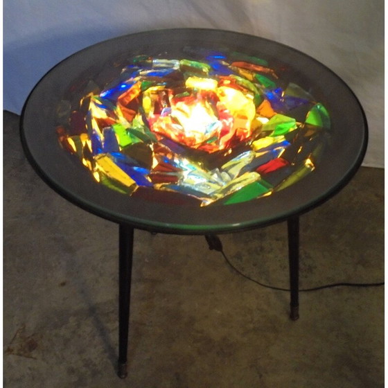 Image 1 of Vintage Couchtisch aus lackiertem Metall, 1950