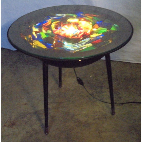 Image 1 of Vintage Couchtisch aus lackiertem Metall, 1950