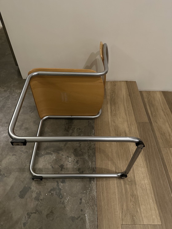 Image 1 of 8x Gebr van der Stroom Dutch Originals Modell Gispen 101 Stuhl