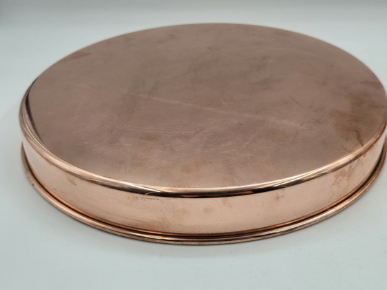 Image 1 of 2 X Vintage Amstel Bier Rot Kupfer Serviertabletts