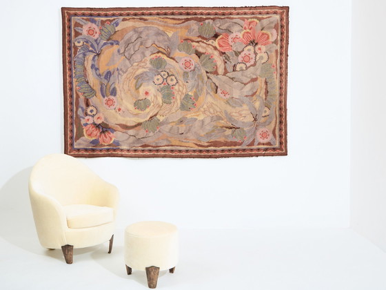 Image 1 of Maurice Dufrêne für La Maitrise Art Deco Wandteppich 1922