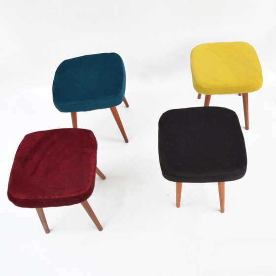 Image 1 of Vintage Stockhocker von Dolnośląska Fabryka Mebli, Polen 1960er Jahre