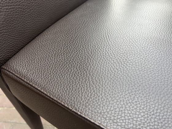 Image 1 of 4x Rolf Benz Stuhl - braunes Leder