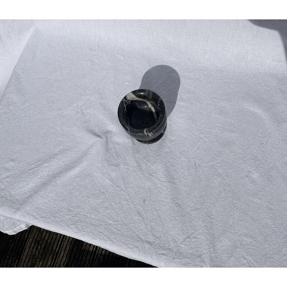 Image 1 of Mid Century kleiner schwarzer Marmorkelch