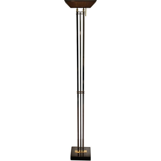 Image 1 of Vintage-Stehlampe mit Patina aus Rotguss und Messing, 1970