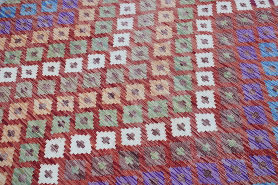 Image 1 of Original Old Style Kelim Afghan 202 X 157 Cm Top Zustand