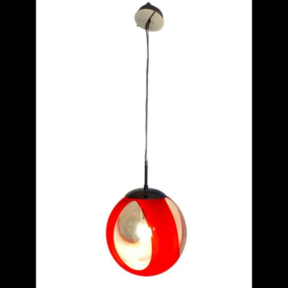 Image 1 of Vintage-Pendelleuchte Space Age aus geblasenem Glas, 1990er Jahre