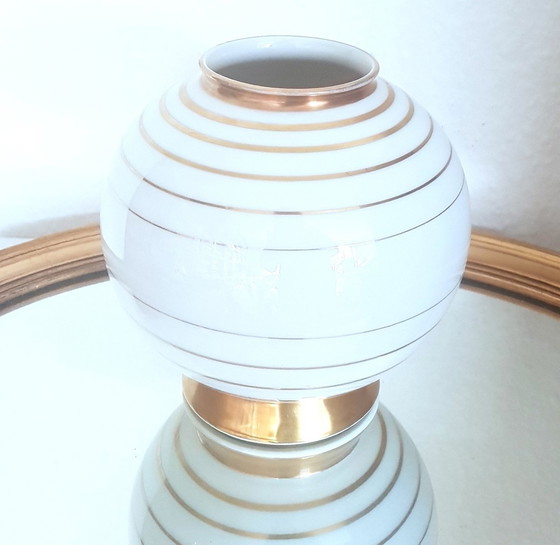 Image 1 of Vergoldete Porzellanvase von Alt Schoenwald