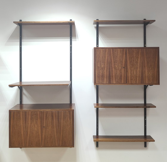 Image 1 of Mid Century Wandsystem | Jahrgang - Bücherregal