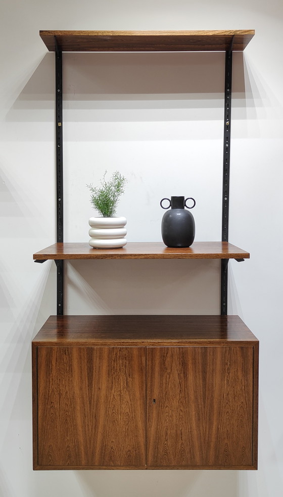 Image 1 of Mid Century Wandsystem | Jahrgang - Bücherregal