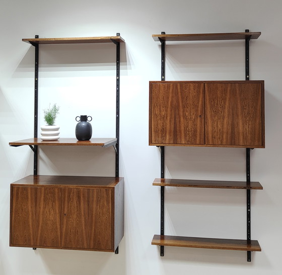 Image 1 of Mid Century Wandsystem | Jahrgang - Bücherregal