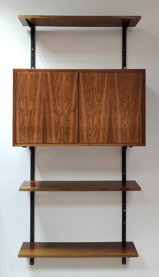 Image 1 of Mid Century Wandsystem | Jahrgang - Bücherregal