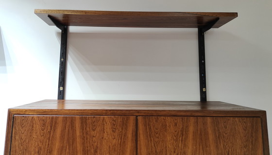 Image 1 of Mid Century Wandsystem | Jahrgang - Bücherregal