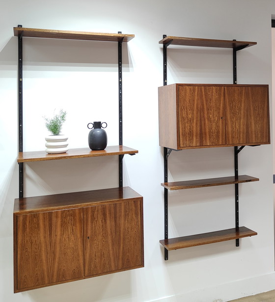 Image 1 of Mid Century Wandsystem | Jahrgang - Bücherregal