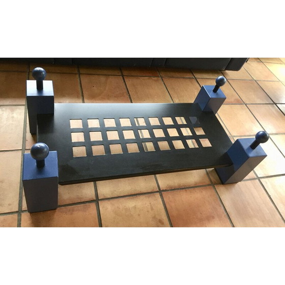 Image 1 of Vintage Memphis Couchtisch aus Holz und Metall, 1980