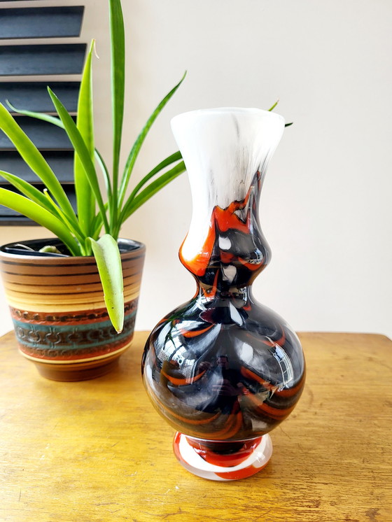 Image 1 of Opalin-Vase Florenz, Vetreria di Borgonovo, Italien, 1970er Jahre