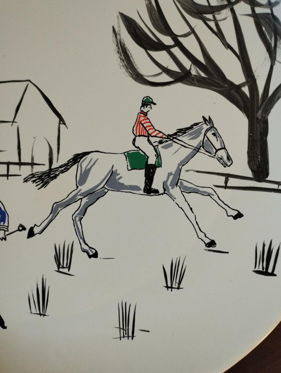 Image 1 of Großer Freiformteller, organisches Design -1960 - Vintage-Epoche