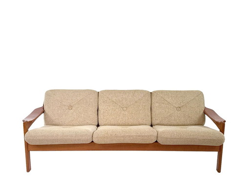 Seltenes dänisches Design-Dreiersofa von Niels Bach, 1960er Jahre