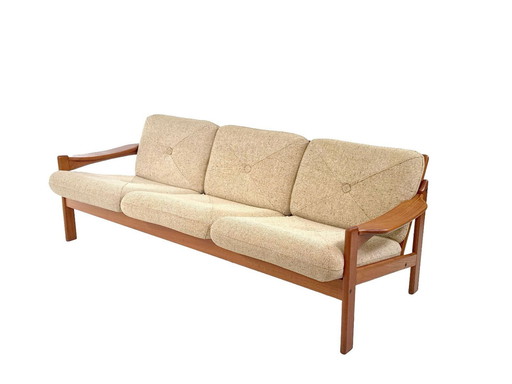 Seltenes dänisches Design-Dreiersofa von Niels Bach, 1960er Jahre