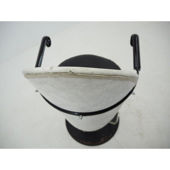 Image 1 of Vintage drehbarer und verstellbarer Friseurstuhl 1970