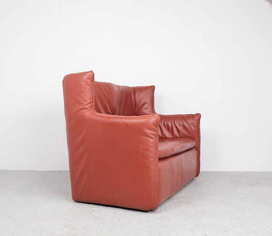 Image 1 of Montis Leder 2-Sitzer Sofa 1970er Jahre