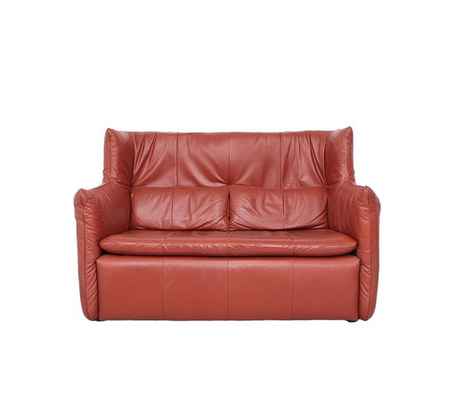 Montis Leder 2-Sitzer Sofa 1970er Jahre