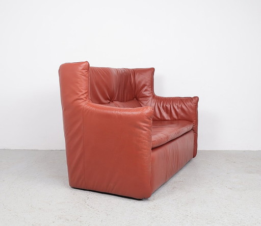 Montis Leder 2-Sitzer Sofa 1970er Jahre