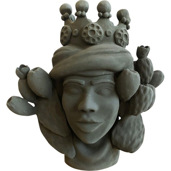 Image 1 of Vintage Vase aus Terrakotta von Stefania Boemi, Sizilien 2010s