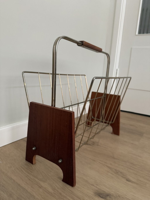 Mid Century Skandinavischer Lesekorb