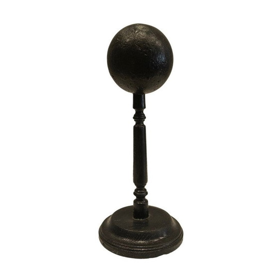 Image 1 of Gedrechselter und geschwärzter Holzhutsockel, Frankreich