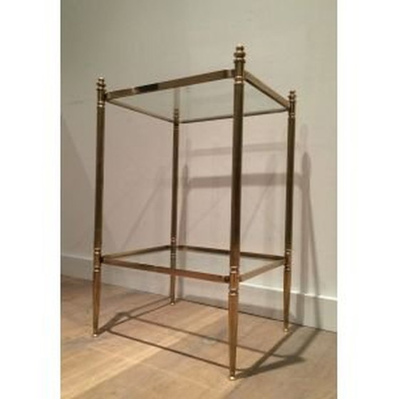 Image 1 of Vintage Messing Beistelltisch 1940