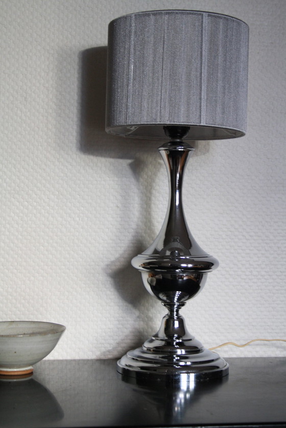 Image 1 of Verchromte Lampe 70er Jahre