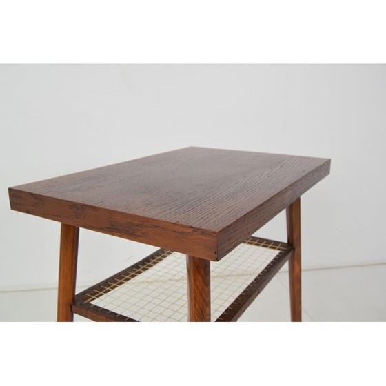 Image 1 of Mid-Century Beistelltisch aus Eichenholz von Drevopodnik Holesov, Tschechoslowakei 1960er Jahre