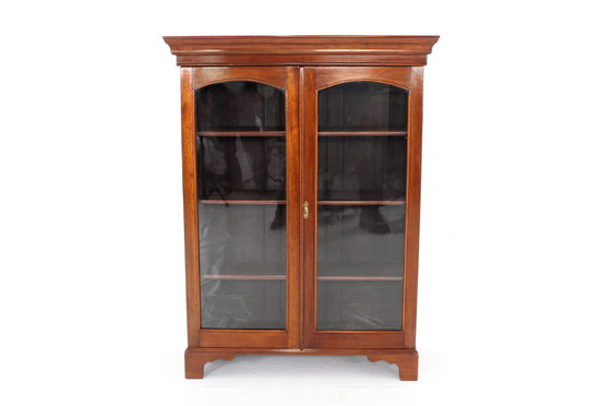 Image 1 of Top! englische Vitrine, Schrank, Vertiko aus Mahagoni, restauriert